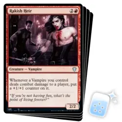 RAKISH HEIR X4 Innistrad: Crimson Vow: Commander Magic MTG MINT CARD - Image 1