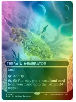 Terrain Generator (0043) - Foil - Borderless Edge of Eternities - Image 1