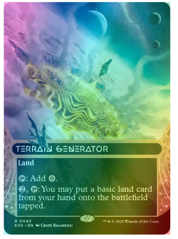 Terrain Generator (0043) - Foil - Borderless Edge of Eternities - Image 2