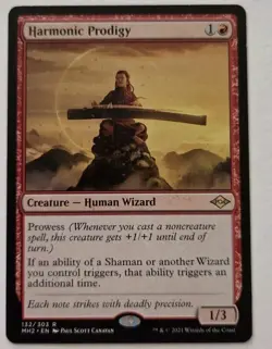WOTC MtG Modern Horizons 2 Harmonic Prodigy (R) NM - Image 1