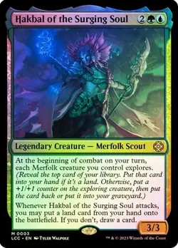 Hakbal of the Surging Soul Commander: The Lost Caverns of Ixalan MTG Magic Foil - Image 1