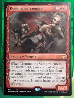 Dominating Vampire (Showcase) Innistrad: Crimson Vow Regular - Image 3