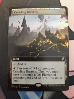 (LP) Crawling Barrens - Extended Foil - MTG: Zendikar Rising - Image 4