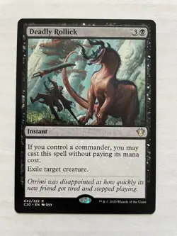 MTG  Deadly Rollick  042/322  C20 - Image 3