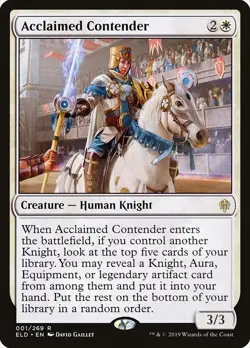 1x NM Acclaimed Contender - Throne of Eldraine [MTG] - Image 1