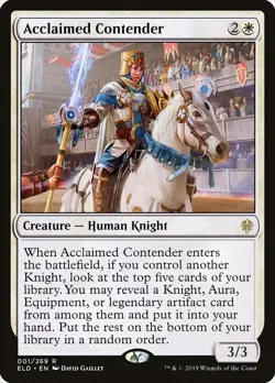 1x NM Acclaimed Contender - Throne of Eldraine [MTG] - Image 2