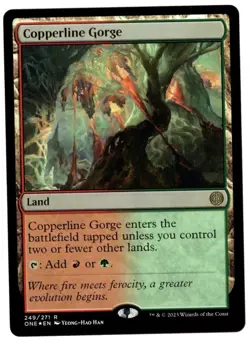 Copperline Gorge 249/271 Rare Foil All Will Be One MTG Near Mint - Image 1