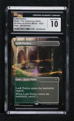 Lush Portico Borderless Magic: Murders at Karlov Manor #0327 CGC 10 Gem Mint - Image 4