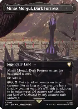 Minas Morgul, Dark Fortress (Borderless) Commander: the Lord of the Rings: Tales of Middle-Earth Foil - Image 1