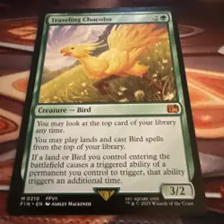 Magic The Gathering Final Fantasy Traveling Chocobo Mythic #210 - Image 1