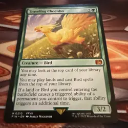 Magic The Gathering Final Fantasy Traveling Chocobo Mythic #210 - Image 2