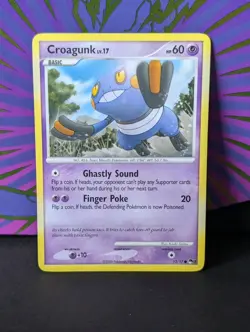Pokémon TCG - Croagunk 13/17 POP Series 8 PROMO Pokemon Card NM 2008 - Image 1