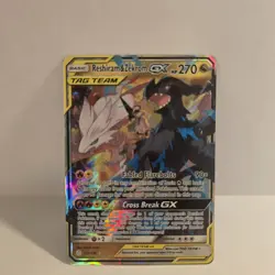 Pokemon Reshiram & Zekrom GX 157/236 Cosmic Eclipse Sun & Moon Card - Image 10