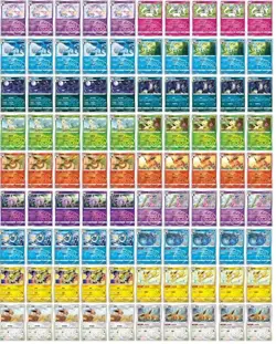 90 Lot Eevee Umbreon Sylveon Jolteon Leafeon Master ball Gem Pack Pokemon #2 -MM - Image 1