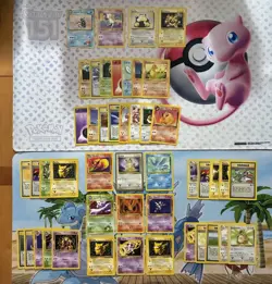 Vintage Pokemon Card Lot WOTC First Edition Shadowless Gold Border Meowth - Image 1