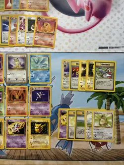 Vintage Pokemon Card Lot WOTC First Edition Shadowless Gold Border Meowth - Image 9