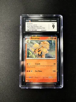 Pokémon TCG Arcanine Svp Black Star Promos SVP011 Holo Promo Cosmos Holo Rare Promo - Image 1