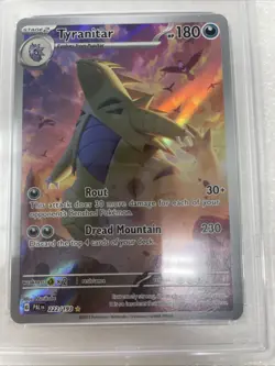 2023 Pokemon TCG Scarlet & Violet Paldea Evolved Tyranitar #222/193 PSA 10 Slab - Image 11