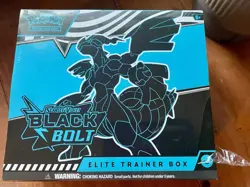Pokemon Black TCG Bolt Elite Trainer Box ETB - NEW & Sealed Slight Tear in Seal - Image 1