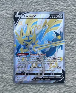 Zacian V (Shiny) Pokémon Sword & Shield Black Star Promo #SWSH292 - Image 1