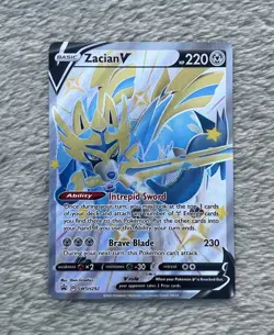 Zacian V (Shiny) Pokémon Sword & Shield Black Star Promo #SWSH292 - Image 3