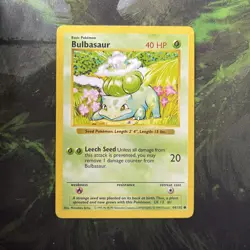 Pokemon Shadowless Bulbasaur 44/102-  Base Set-Length Error Misprint✨ - Image 3