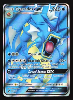 Pokemon Gyarados GX 101/111 Crimson Invasion Ultra Rare Full Art Holo HP/DMG - Image 1