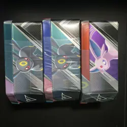 Pokemon TCG V HEROES Tins Set of 3 Espeon Sylveon Umbreon FACTORY SEALED - Image 2