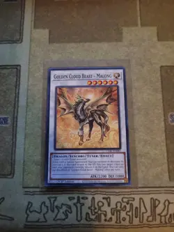 YUGIOH GOLDEN CLOUD BEAST MALONG CYAC-EN082 COMMON 1ST ED NM - Image 1