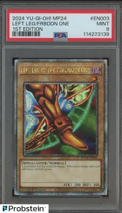 2024 YU-GI-OH! MP24-EN003 LEFT LEG OF THE FORBIDDEN ONE 1ST PSA 9 MINT - Image 3