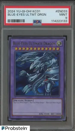 2024 YU-GI-OH! KC01-25TH KAIBA SET EN033 BLUE-EYES ULTIMATE DRAGON 1ST PSA 9 - Image 3