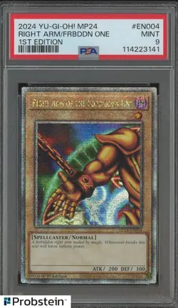 2024 YU-GI-OH! MP24-EN004 RIGHT ARM OF THE FORBIDDEN ONE 1ST PSA 9 MINT - Image 3