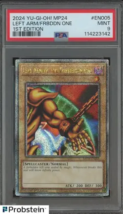 2024 YU-GI-OH! MP24-EN005 LEFT ARM OF THE FORBIDDEN ONE 1ST PSA 9 MINT - Image 1