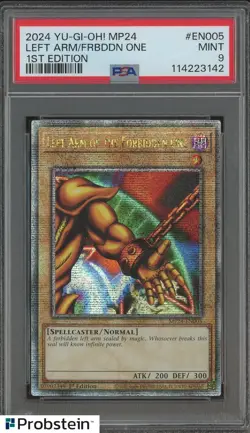 2024 YU-GI-OH! MP24-EN005 LEFT ARM OF THE FORBIDDEN ONE 1ST PSA 9 MINT - Image 3