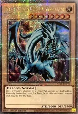 Blue-Eyes White Dragon (Quarter Century Secret Rare) RA03-EN079 Quarter Century Bonanza 1st Edition - Image 1