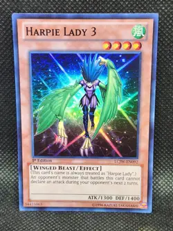 Yugioh Harpie Lady 3 LCJW-EN092 1st Edition NM Condition - Image 3