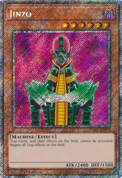Jinzo (Platinum Secret Rare) RA03-EN099 Quarter Century Bonanza 1st Edition - Image 1