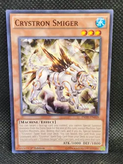 Yugioh Crystron Smiger INOV-EN018 1st Edition Excellent Condition - Image 3
