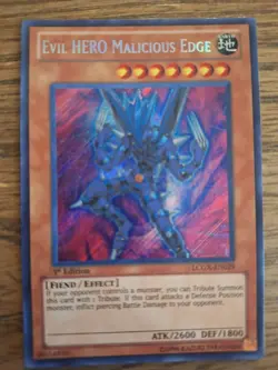 Evil HERO Malicious Edge LCGX-EN029 Secret Rare | 1st Edition | LP - Image 8