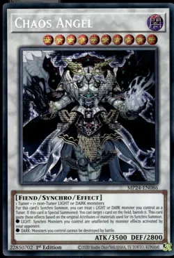 Prismatic Secret Rare Chaos Angel MP24-EN086 NM Near Mint 1st Edition Yugioh YGO - Image 3