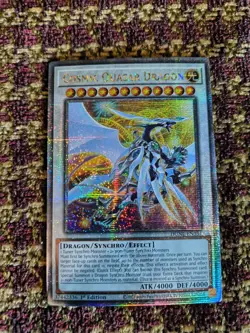 Yugioh Cosmic Quasar Dragon DUNE-EN037 Quarter Century Secret 1st Ed NM - Image 1
