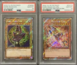 2024 PSA 10 YUGIOH RA03 BONANZA PLATINUM SECRET RARE DARK MAGICIAN GIRL SET 💎 - Image 1
