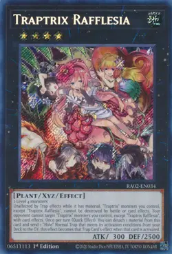 Traptrix Rafflesia (Secret Rare) RA02-EN034 25th Anniversary Rarity Collection II 1st Edition - Image 1