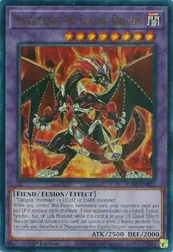 Masquerade the Blazing Dragon (UR) RA02-EN022 25th Anniversary Rarity Collection II 1st Edition - Image 1
