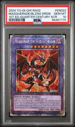Masquerade the Blazing Dragon (UR) RA02-EN022 25th Anniversary Rarity Collection II 1st Edition - Image 2
