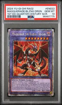 Masquerade the Blazing Dragon (UR) RA02-EN022 25th Anniversary Rarity Collection II 1st Edition - Image 3