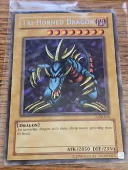 Tri-Horned Dragon LOB-000 The Legend of Blue Eyes White Dragon Unlimited - Image 1