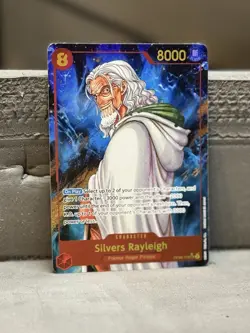 One Piece Card Game Silvers Rayleigh OP08-118 Secret Rare Alternate Art English - Image 1