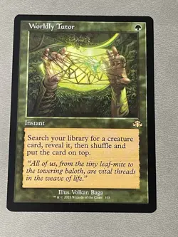 Worldly Tutor (Retro) - NM - Dominaria Remastered - 353 - MTG - Magic - Image 1
