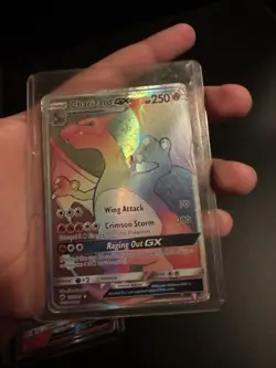 PokÃ©mon TCG Charizard GX Holo Card Burning Shadows 150/147 Secret Rare Nice!! - Image 1
